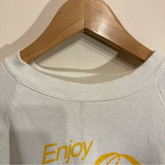 Vintage Coca Cola Classic Pullover Crewneck Sweatshirt White Size Medium - Picture 3 of 8